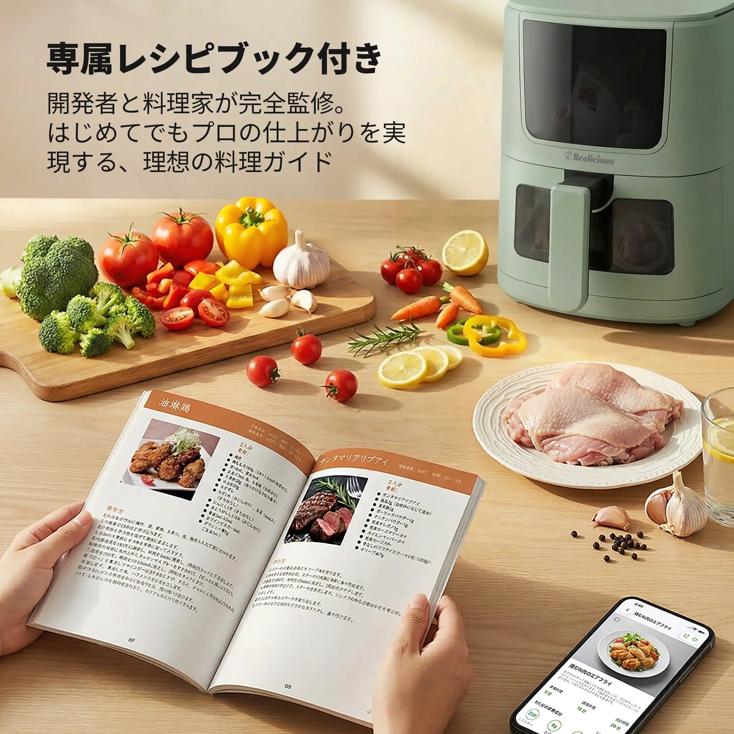 Yume™ ノンフライヤー 4.5L SNSで話題！もう料理で手間をかけない。