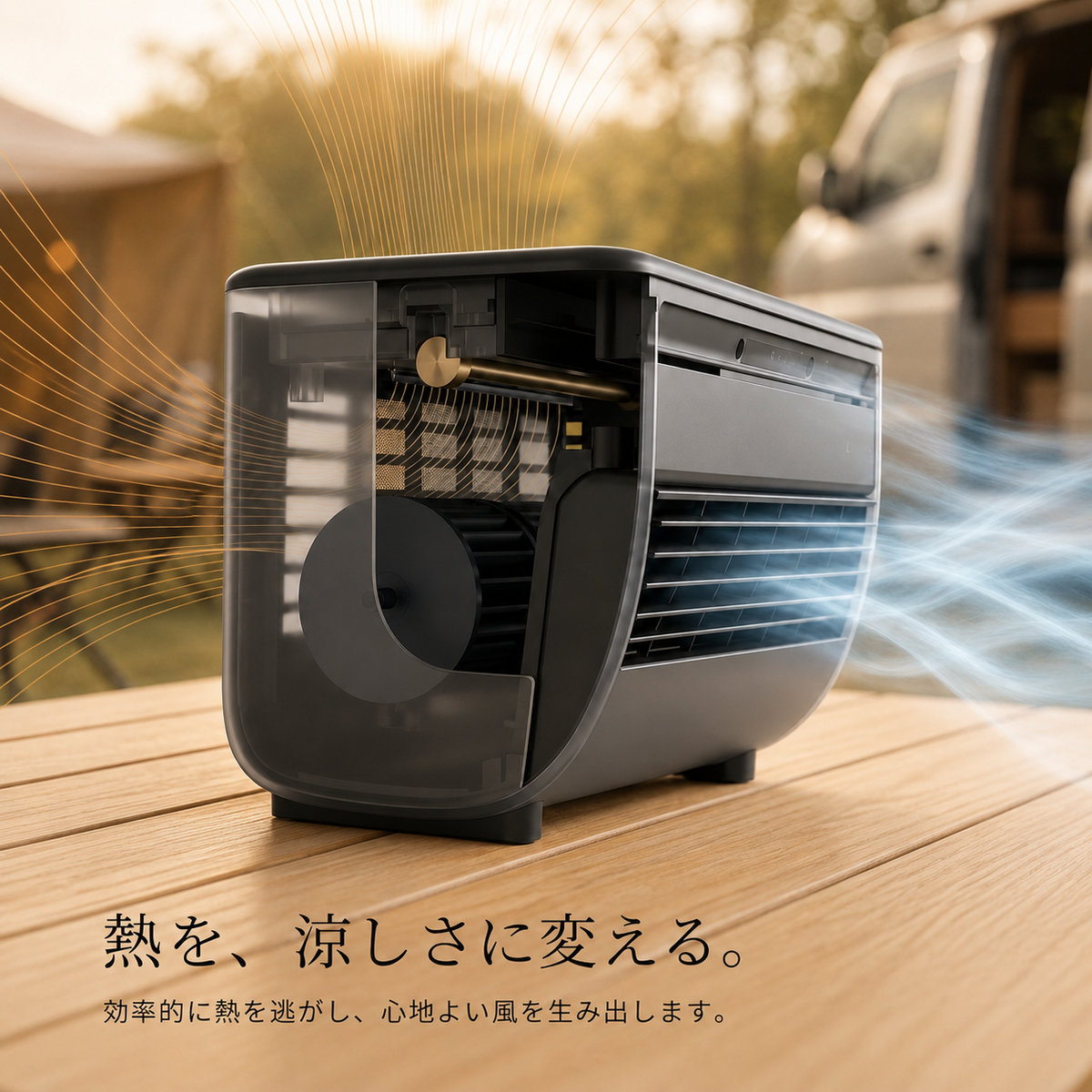 Yume Cooler | 車中泊・キャンプ用 充電式冷風機
