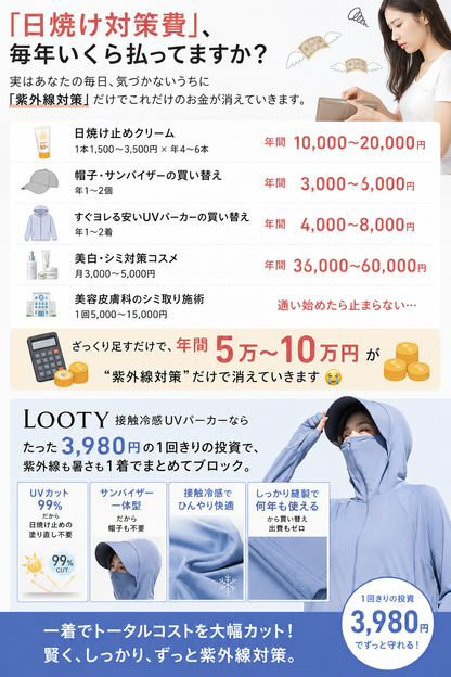 Yume 接触冷感UVパーカー｜送料無料