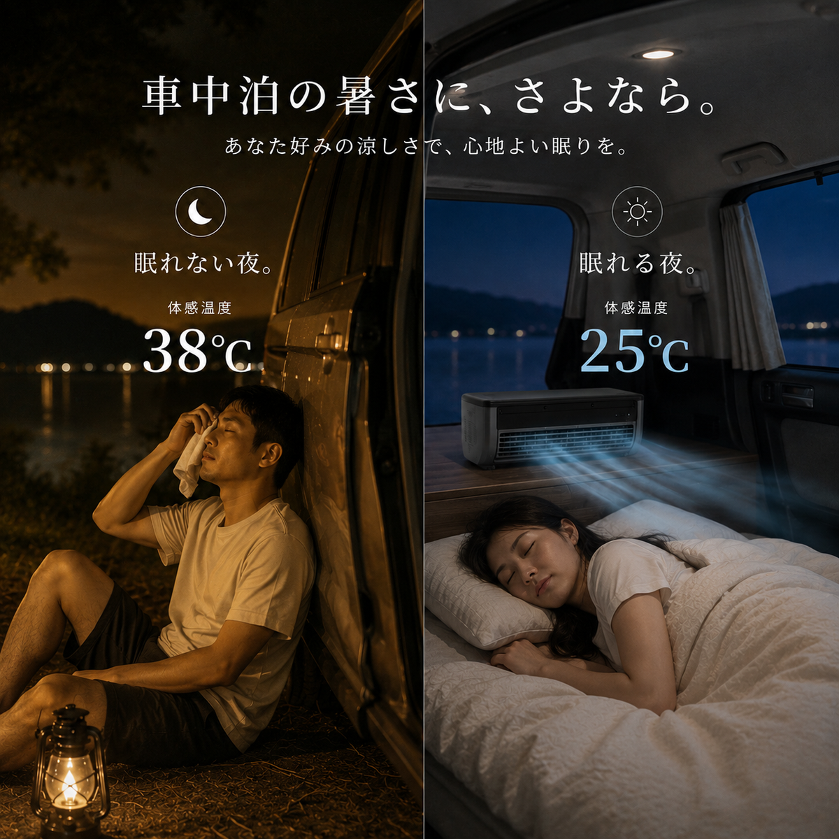Yume Cooler | 車中泊・キャンプ用 充電式冷風機