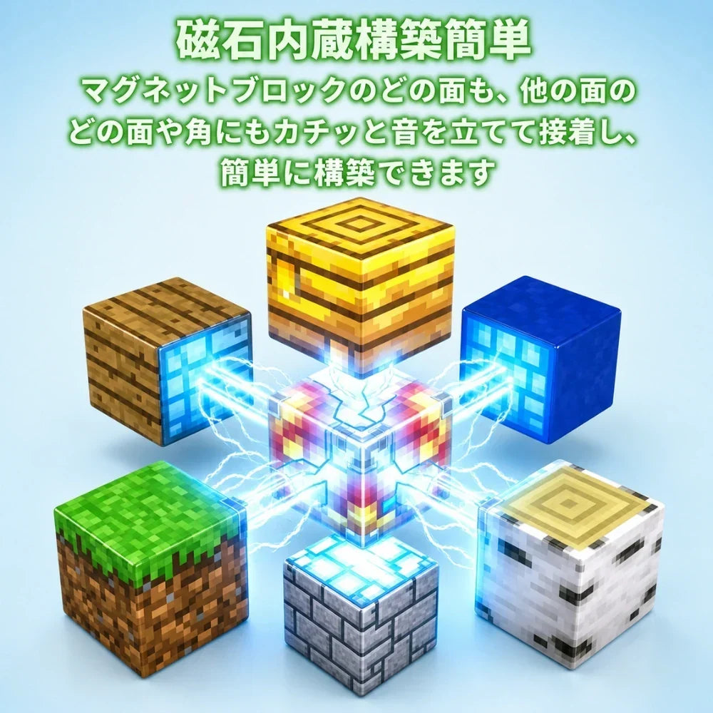 Yume™ カチッと簡単。遊びながら“考える力”が育つ知育磁石ブロック